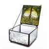 YTC Tiffany Tree of Life Glass Jewelry Trinket Box