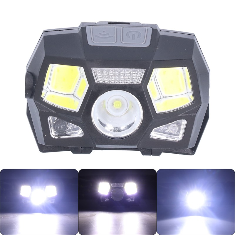 Head Lamp High Brightness Long Battery Life Sensor Switches 60