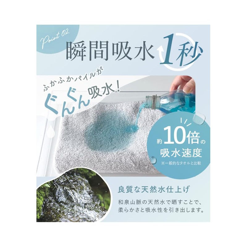 Hiorie Face Towels, Made in Japan, Hotel Style Towels, Set