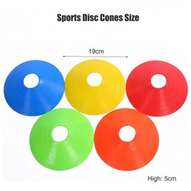 20PCS Disc Cones Soccer Cones Disc Cone Sets Training Cones Agility Soccer Cones Sports Disc Cones Holder for Training Soccer Football Basketball Other Sports and Games (5 Colors)