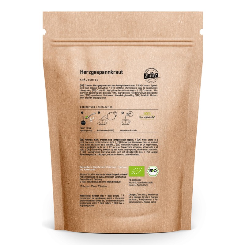 Herzgewüt Organic 500 g (2 x 250 g) – Heartwort