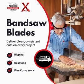 For Record Power BS300E Band Saw Blade 1/4" x 6 TPI Also Fits Axminster UE-712SB, Clarke CBS, Scheppach Basato 3, SIP 01594 Manufactured by Xcalibur Tooling