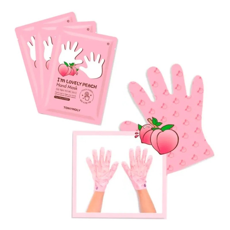Tonymoly Lovely Mascarilla Manos Durazno Nutre Suaviza