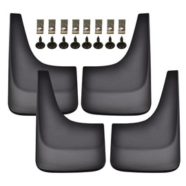 CHEDA Mud Flaps Compatible with 2007-2013 GMC Sierra 1500/2007-2014 GMC Sierra 2500HD 3500HD/2007-2014 GMC Yukon/2001-2013 GMC Yukon XL 1500 2500 w/o Fender Flares 12 inch 4Pcs(Black) 19213394