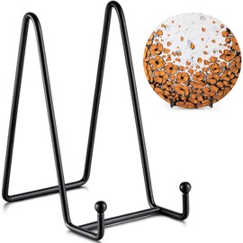 Soporte De Exhibición, Expositores para platos, Soporte de 6 Pulgadas + Soporte de Metal para Marco de Fotos, Placa Decorativa, Libro, Caballete de Fotos (3 Pack)