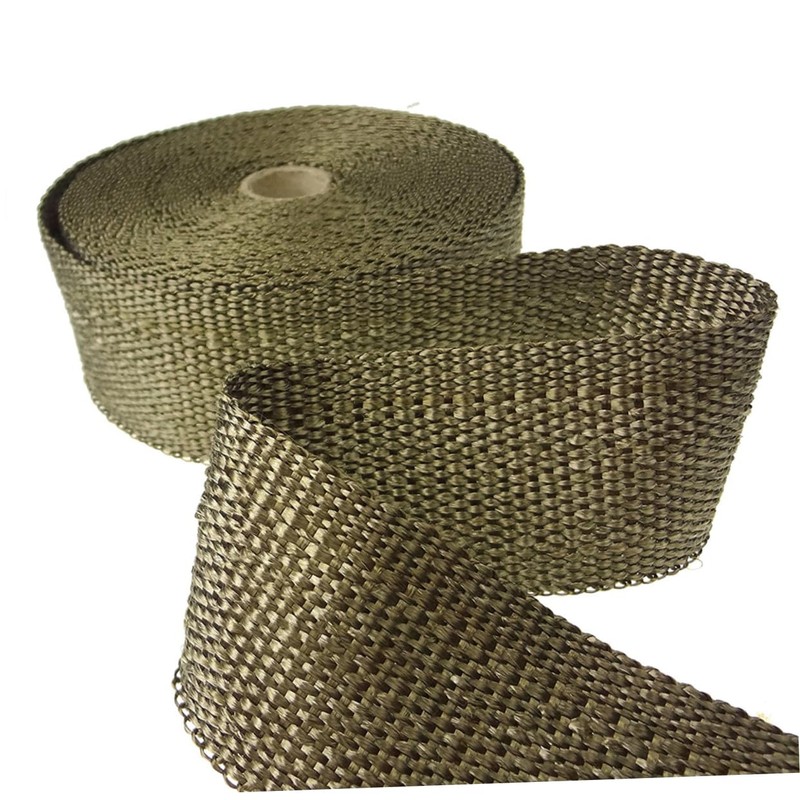 Gatuida Exhaust Heat Wrap Kit 10m Titanium Roll 6 Stainless