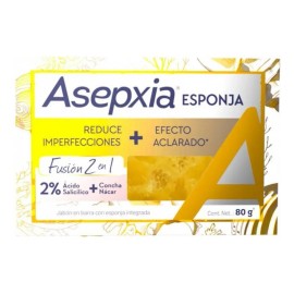 Asepxia Jabon Con Esponja Vegetal X80g