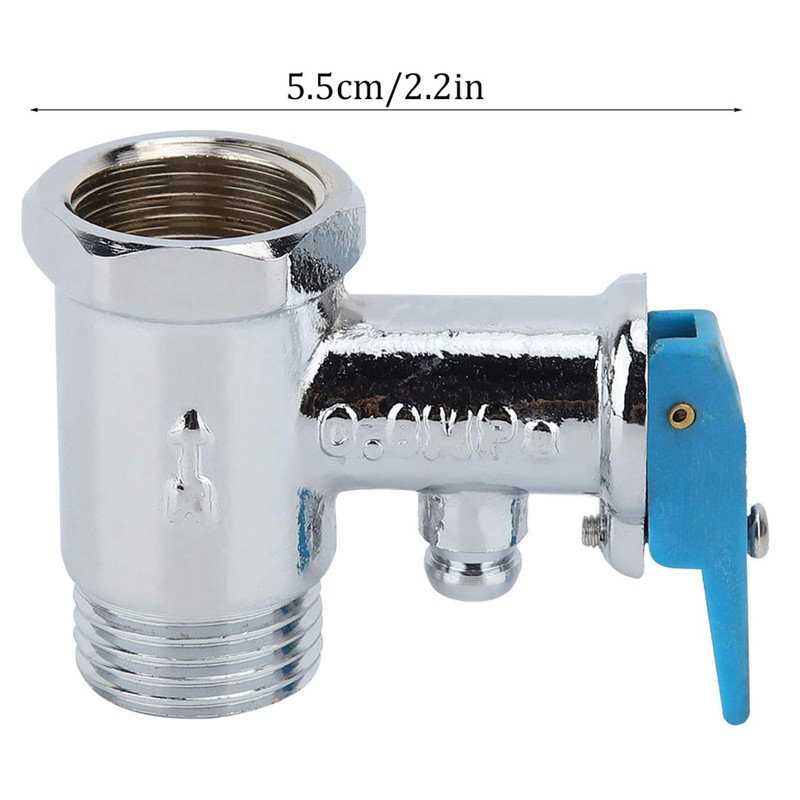 Valve Pressure Relief Valve Blue Handle for Electric Water Heater