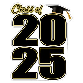 Best Die Cut Congratulations Class of 2025 Graduation Auto Decal Bumper Sticker Vinyl Decal for Car Truck Van RV SUV Window Laptop