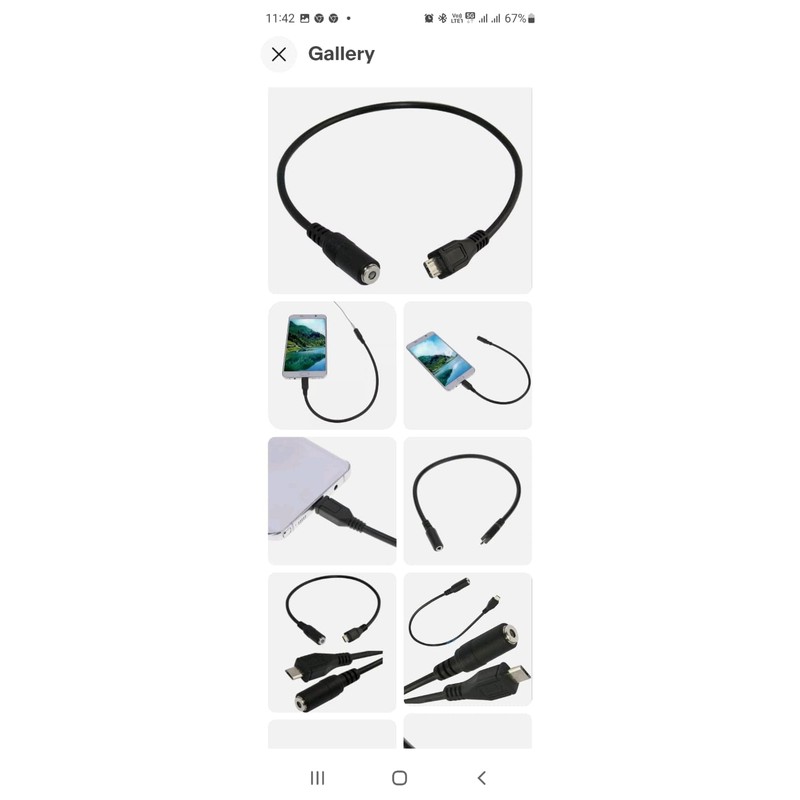 Mr. Gadget's Solutions 5Pin Male Micro to 3.5mm Female AUX