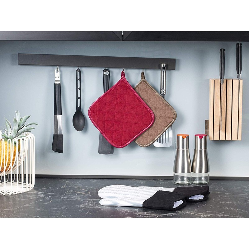 Joyhalo 4 Pack Pot Holders for Kitchen,Cotton Oven Holder with