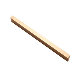 Aluminum Alloy Dumb Gold T Type Cabinet Handle Wardrobe Dresser Cabinet Door Pulls, Hardware Accessories Pulls Dumb Gold Handle, 2778 Hole Center 192mm 1 Pcs