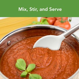 Tovolo Silicone Mixing Spoon With Stainless Steel Handle, Scratch-Resistant & Heat-Resistant Stirring Spoons, Kitchen Utensil Safe for Nonstick Cookware & Cast Iron Skillets