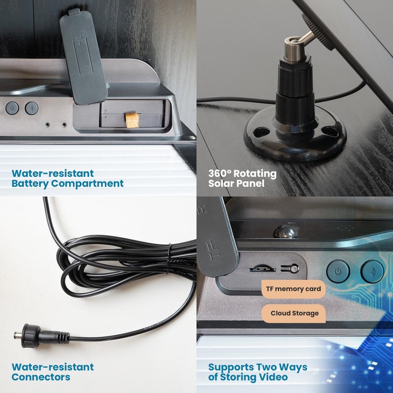 Seveat Automatic Chicken Coop Door with HD Camera, Solar Powered