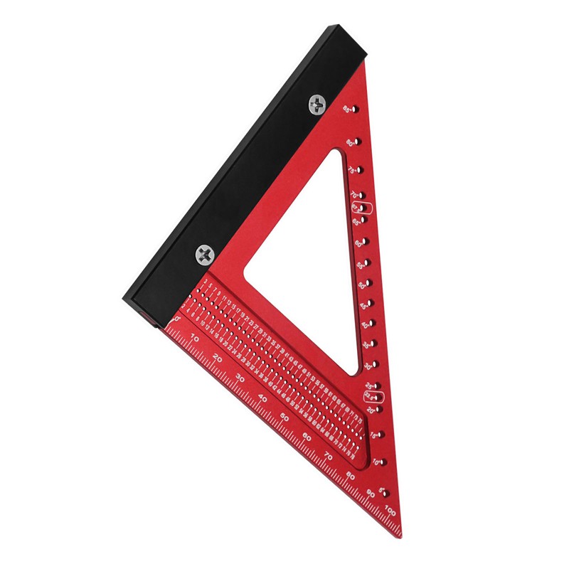Woodworking Triangle Ruler Aluminum Alloy High Accuracy Portable Rafter Square