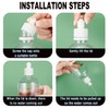 BEANPRECOY Sports Water Bottle Cap Replacement - Durable Plastic Push-Pull