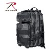Rothco Mochila Tactica Asalto Mediana 600d Black Camo Rothco