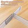 MUXHEL Set of 8 Plastic Drawer Dividers, Adjustable, 27-51 cm,