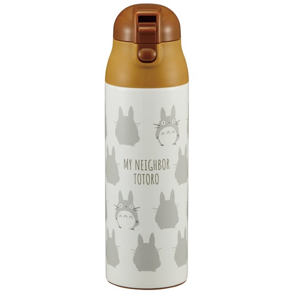 Skater SDPC5-A Mug Bottle, 16.2 fl oz (490 ml), Hot and Cold Retention, Stainless Steel, Water Bottle, My Neighbor Totoro, Silhouette