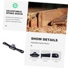 TEHAUX 2 Pieces Adjustable Spokeshave with Flat Base Metal Trimming