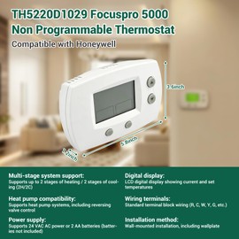 TH5220D1029 FocusPRO 5000 Thermostat Compatible with Honeywell TH5220D