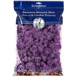 SuperMoss (25158) Reindeer Moss Preserved, Lavender, 8oz Bag