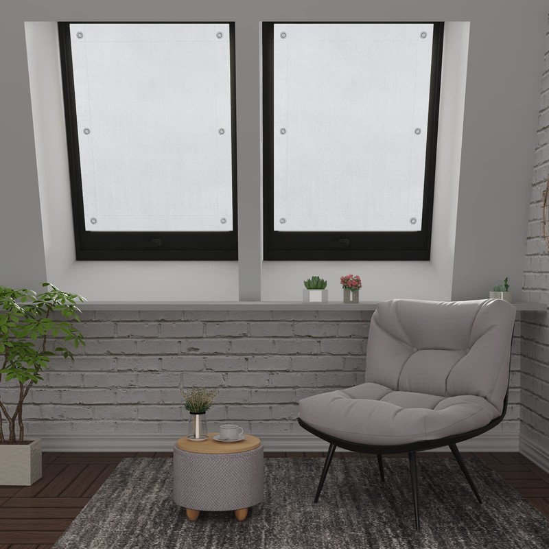 WOLTU Thermal Skylight Roller Blind, No Drilling, Sun Protection, Blackout