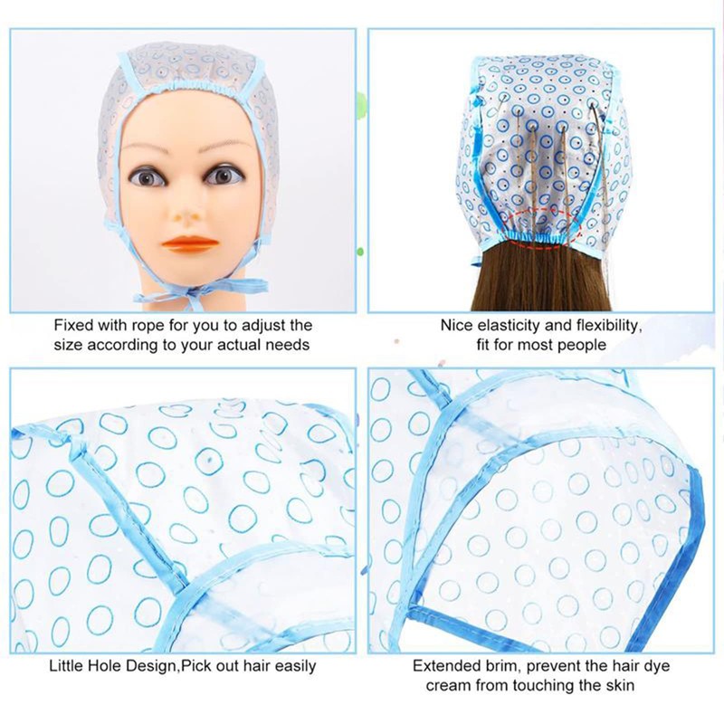 Hair Highlighting Kit Disposable Highlight Cap Coloring Dye Tool Set