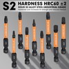 12-Pack Square Drive Bits- PREMIUM S2 Alloy Steel Square Bit