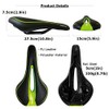 GORIX Bike Saddle Seat Comfortable Cushion with Rail Mountain Road