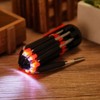 8 Screwdrivers in 1 Tool LED Torch Flashlight Useful Repair