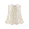 Aspen Creative 34067, Handsewn Pagoda Ivory Spider Shade, Jacquard Textured