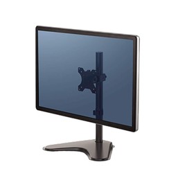 Fellowes Professional Series Freestanding Single Monitor Arm, Black, 19.5" x 12" x 11"