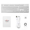 Wireless Mechanical Keyboard, Velocifire VM02WS 104-key Full Size Ergonomic with