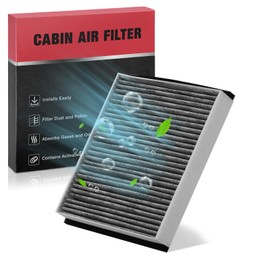 BDFHYK Cabin Air Filter with Activated Carbon Compatible with C30 2007-2013, C70 2006-2013, S40 2004-2011, V50 2005-2011, Replace# CF10375, 30676484
