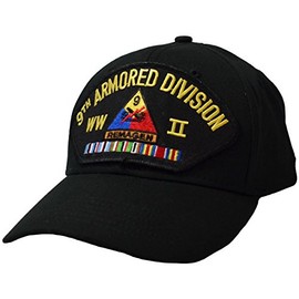 9th Armored Division World War II Veteran Cap Black