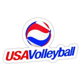 Team USA Volleyball - Sticker Graphic - Auto, Wall, Laptop, Cell, Truck Sticker for Windows, Cars, Trucks