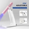 AIRSEE Mini Handheld UV Light for Gel Nails with Stand,Portable