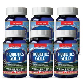 Whole Life - Probiotics Gold - Live Lactobacillus 10 billion - 2 months supply - 6 bottles, single option / 통라이프-프로바이오틱스 골드-생유산균100억-2개월분-6병, 단일옵션