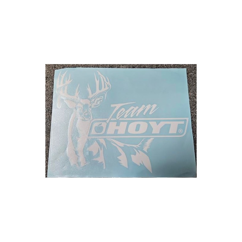 Team Hoyt Archery Bowhunting Deer Hunting White Window Decal