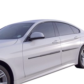 Dent Prevent Car Door Protector - Removable Magnetic Strips, Customizable Fit, Prevents Dents, Scratches & Dings, Set for 2-Door Vehicles, Matte Black