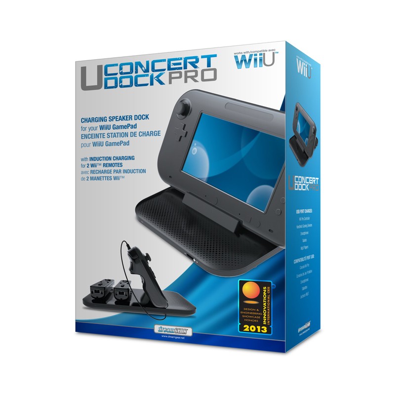 dreamGEAR Wii U Concert Charging Dock Pro Wirelessly Charges Wii