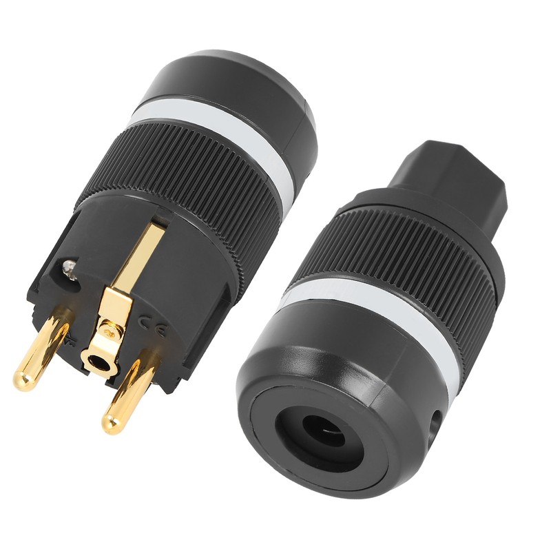 Monosaudio Pure Copper 24K GoldPlated Power Plug for Audio Power