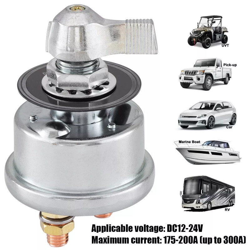 Lotfancy 12V 24V Master Battery Quick Disconnect Power Cut Shut