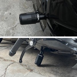 MOWOK Fit For Rebel 500 CMX500 2017-2022 2023 2024 CMX 500 Motorcycle Accessories Frame Sliders Falling Protector Engine gurad Crash Protection pad (Style A：Black)