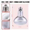 DXOPHIEX 100W Reptile Heat Lamp Bulb Full Spectrum UVA UVB