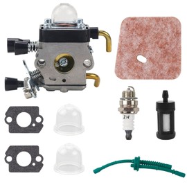 Raxfekro Carburettor for Stihl FS38 FS45 FS46 FS55 FS55r FS55rc FS74 FS75 FS80 FS85 String Trimmer Lawnmower Carburettor Air Filter Fuel Line Kit