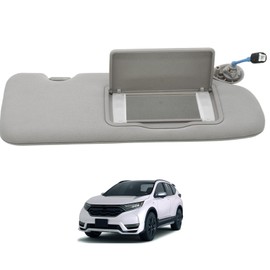 Tiny Force Front Right Passenger Side RH Sun Visor Gray with Makeup Mirror Compatible with Honda CRV CR-V 2017 2018 2019 2020 2021 2022 Replace 83230TLAA51ZB