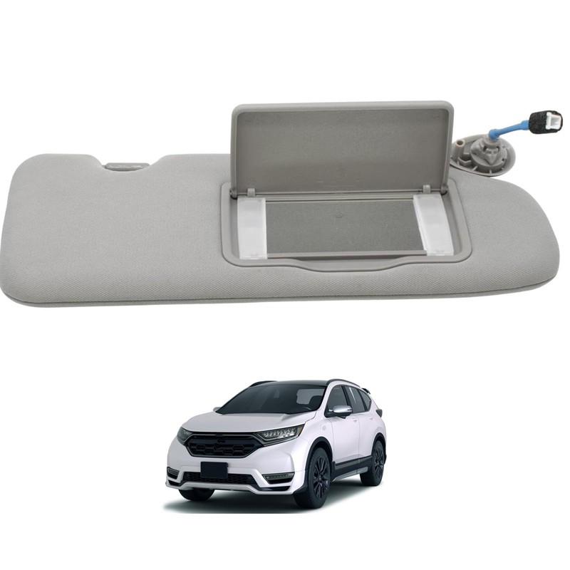 Tiny Force Front Right Passenger Side RH Sun Visor Gray
