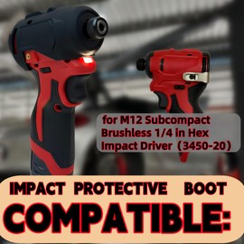 49-16-3450 Protective Boot Fit for M12 fuel 1/4" hex impact driver, Black
